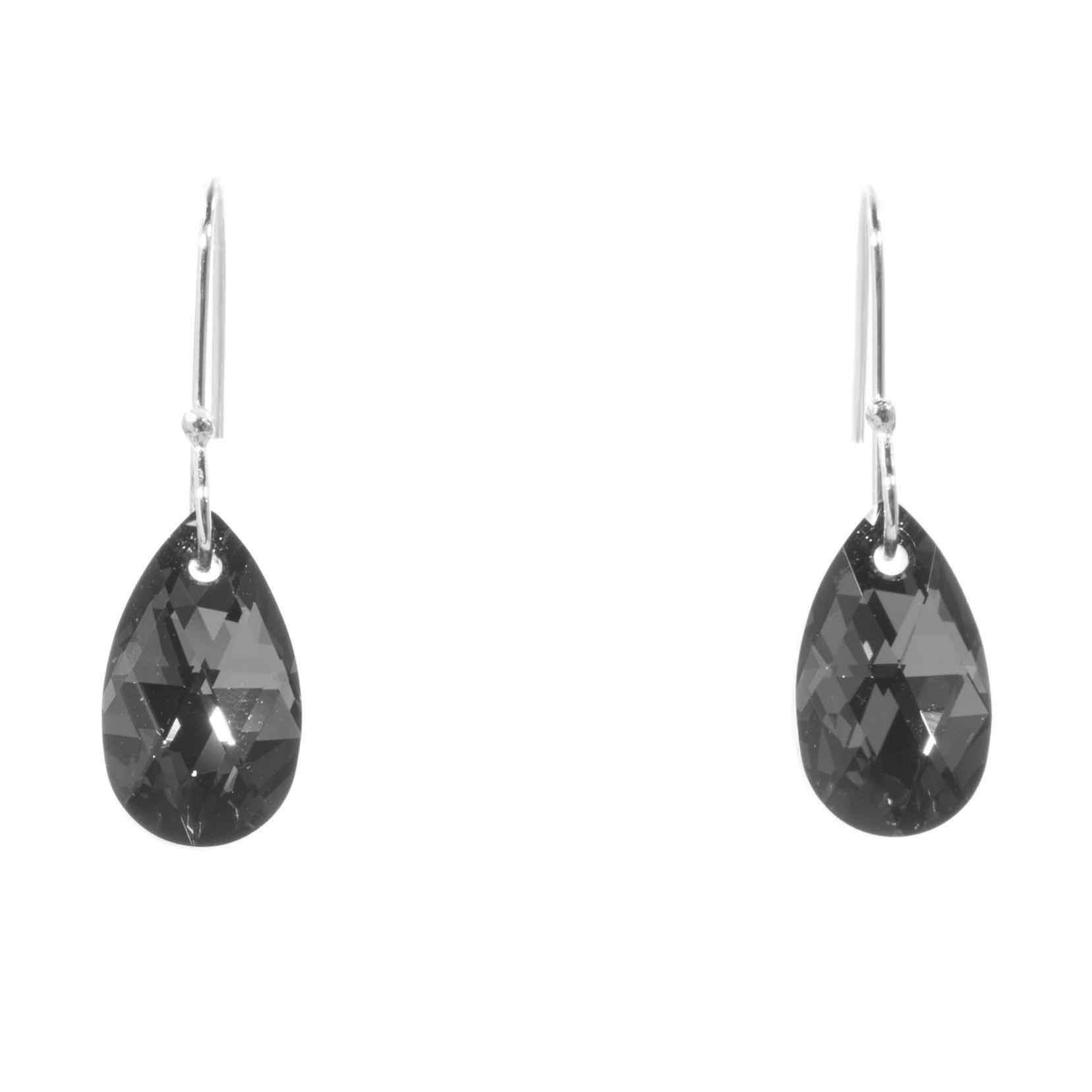 Aretes colgantes gota de cristal