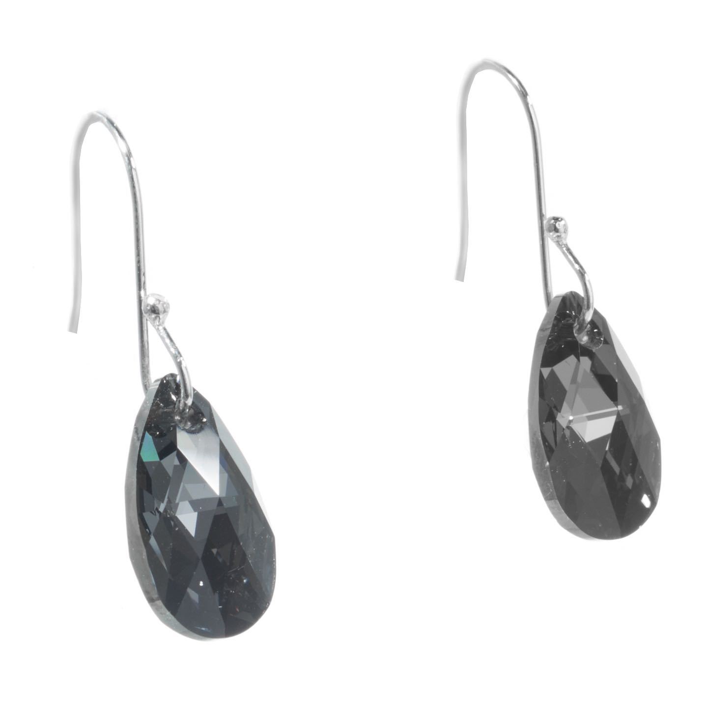 Aretes colgantes gota de cristal