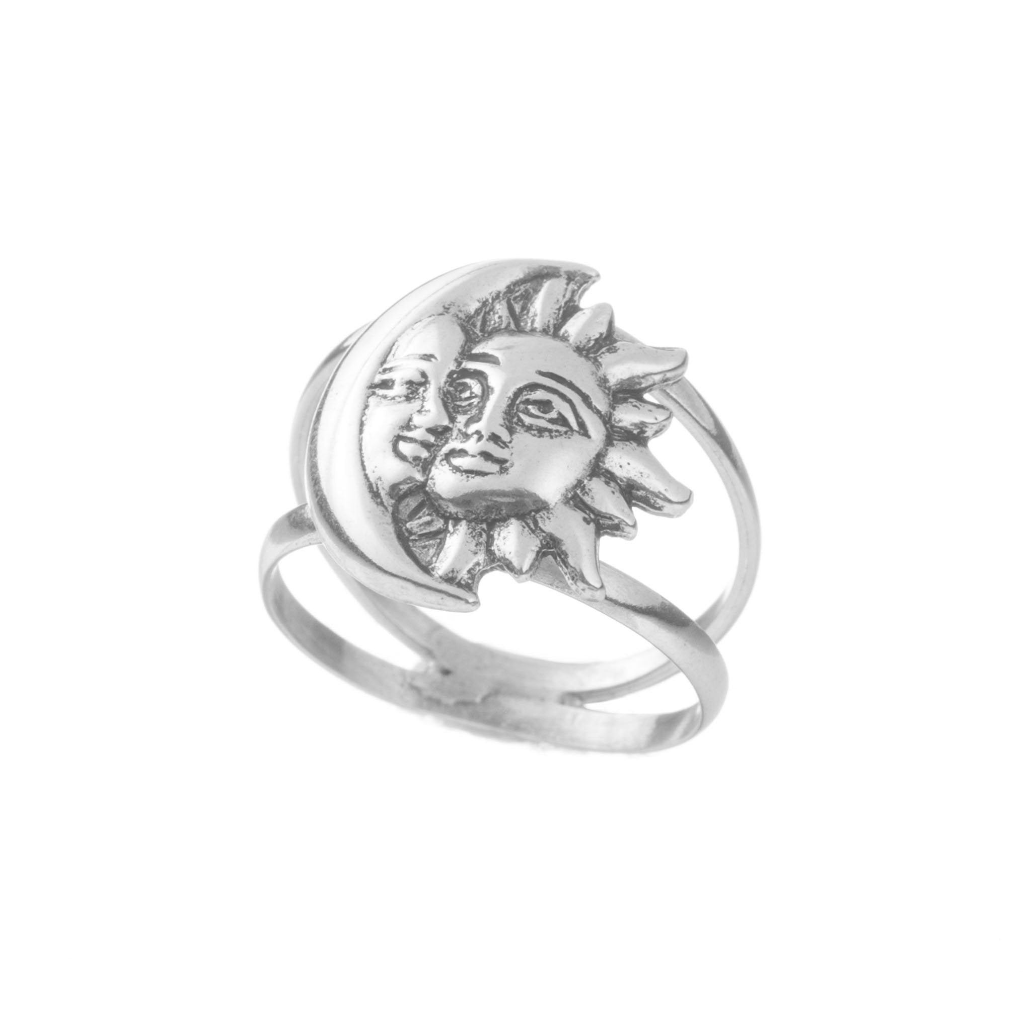 Anillo eclipse de plata de plata mexicana