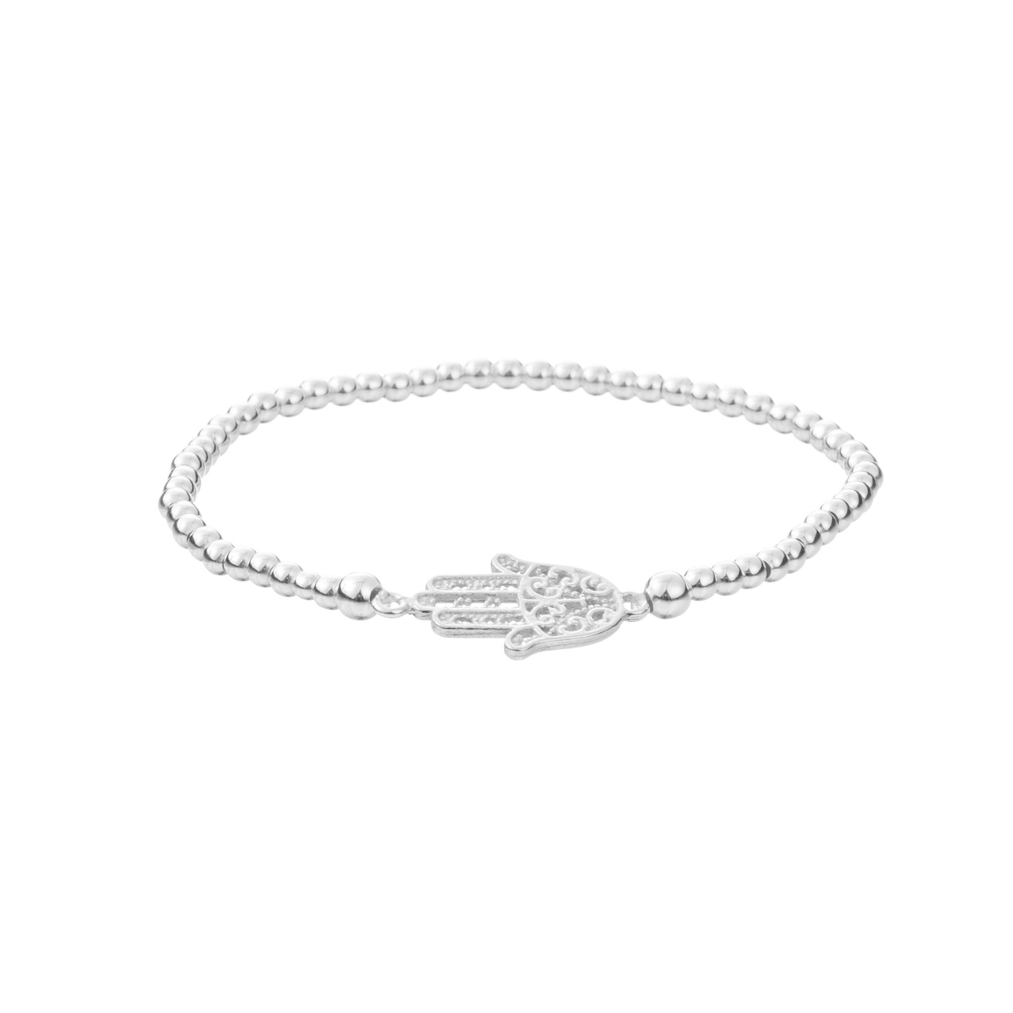 Pulsera de plata mano de fátima de plata mexicana