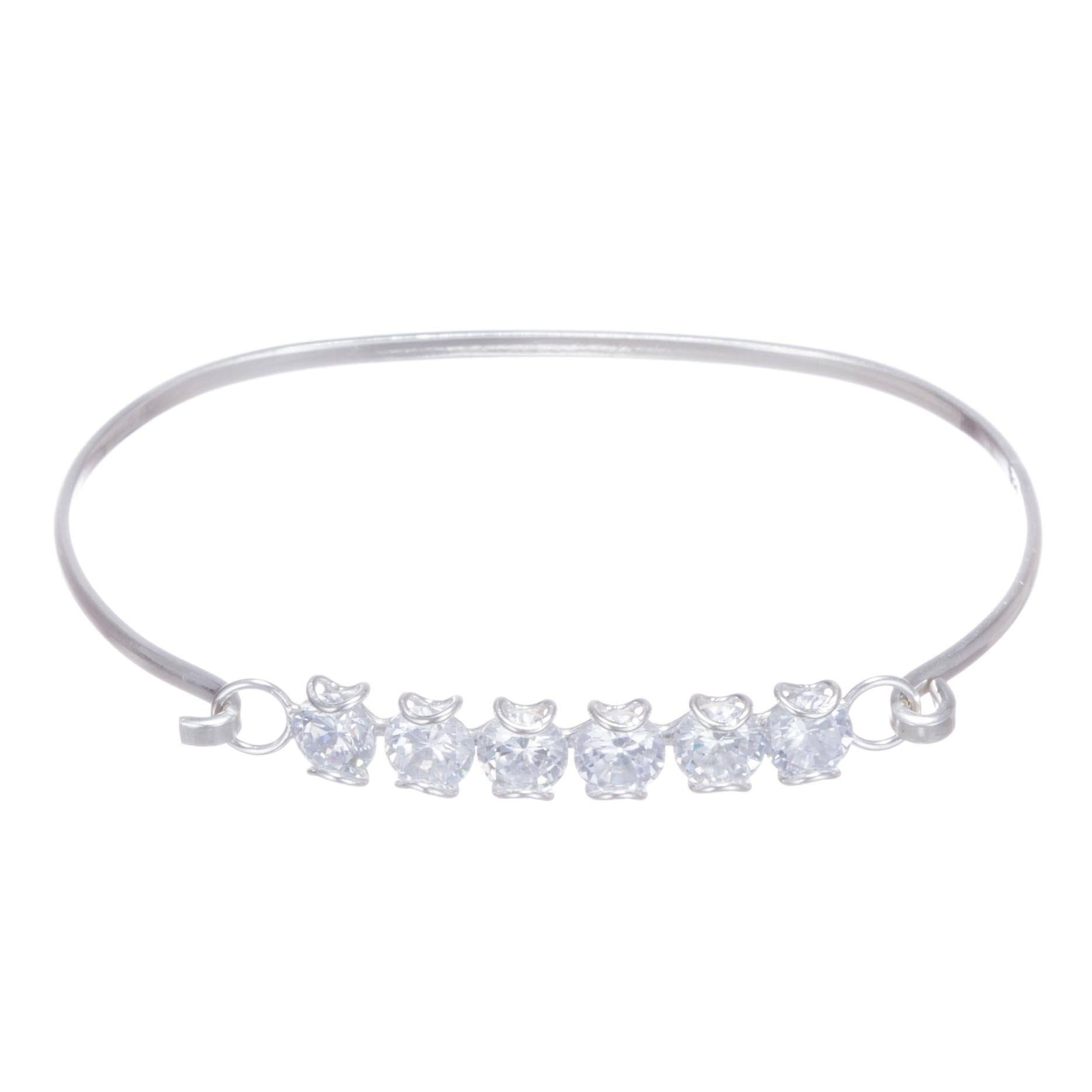 Brazalete de Plata con zirconias