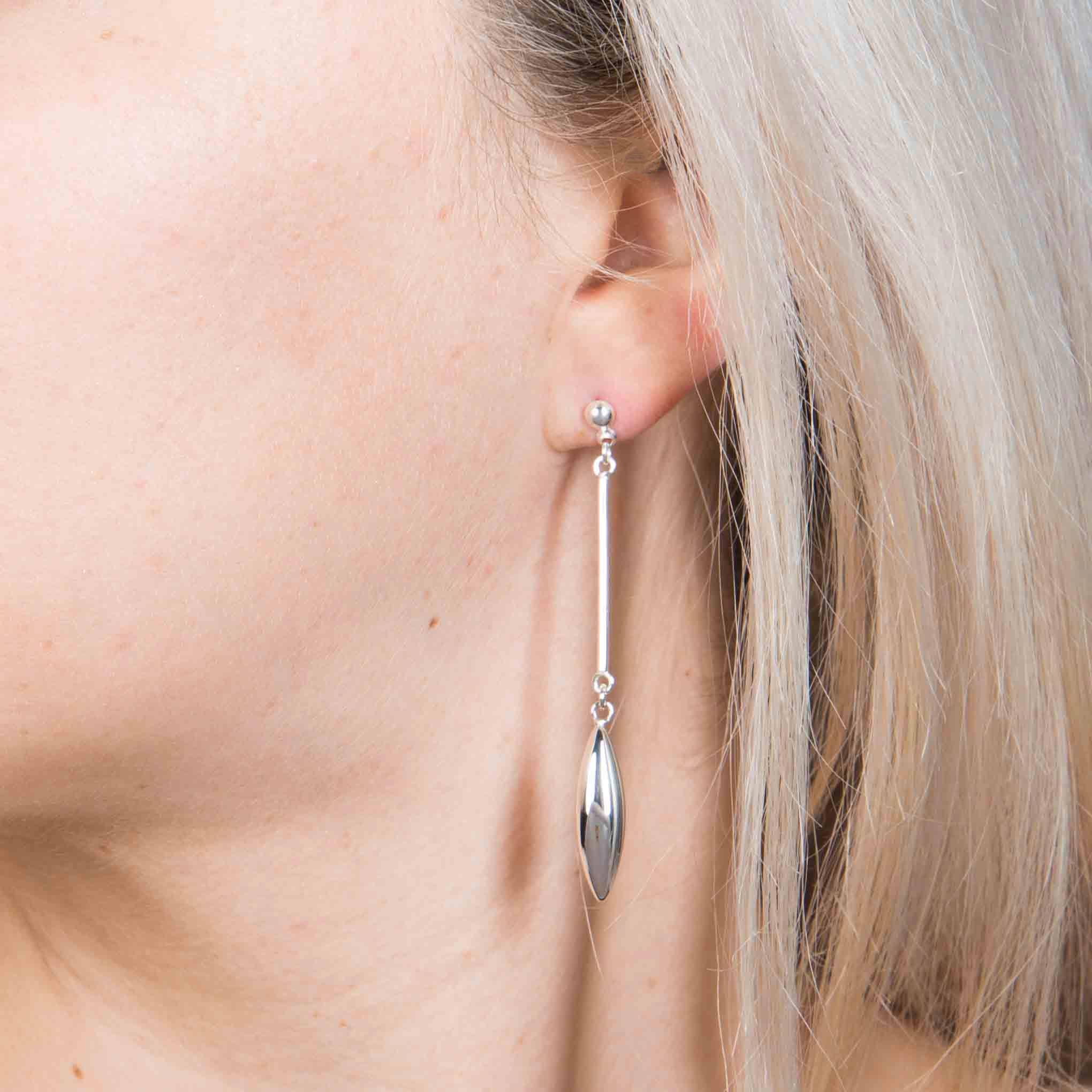 Aretes en forma de semilla