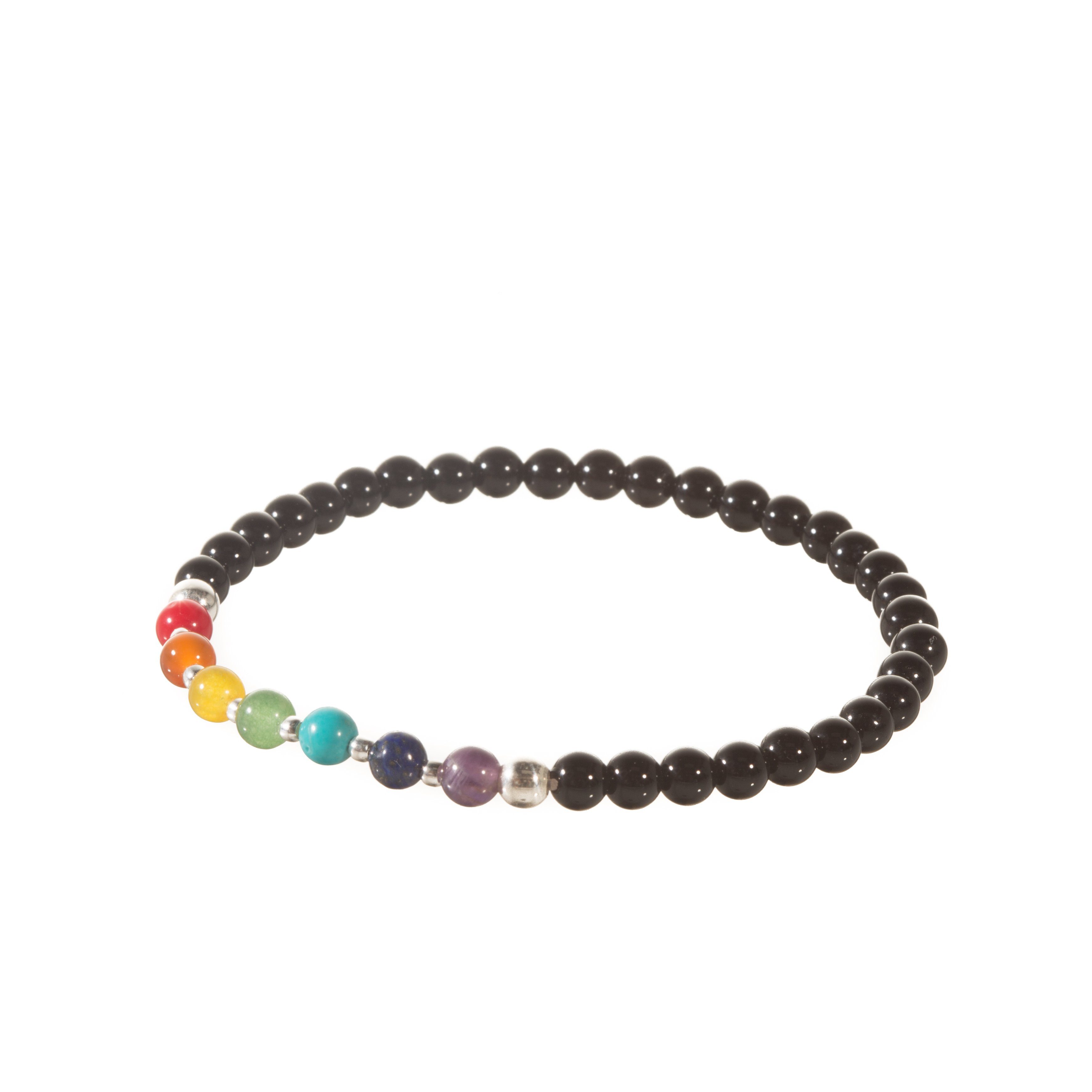 Pulsera chakras unidas con plata